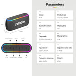 Coluna Sem Fios Xdobo X8 III BT5.3 IPX7 com Luz RGB, Suporta Bluetooth/Cartão TF/USB/AUX, X8 III