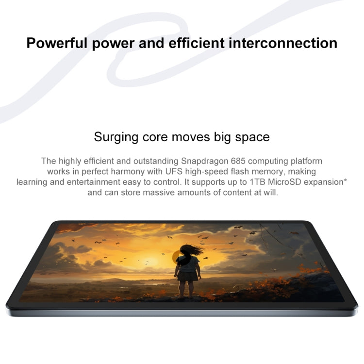 Tablet Lenovo Xiaoxin Pad 2024 ecrã Paperlike versão de aprendizagem 11 polegadas WiFi, Android 13, Qualcomm Snapdragon 685 Octa Core, suporte a identificação facial, versão de aprendizagem