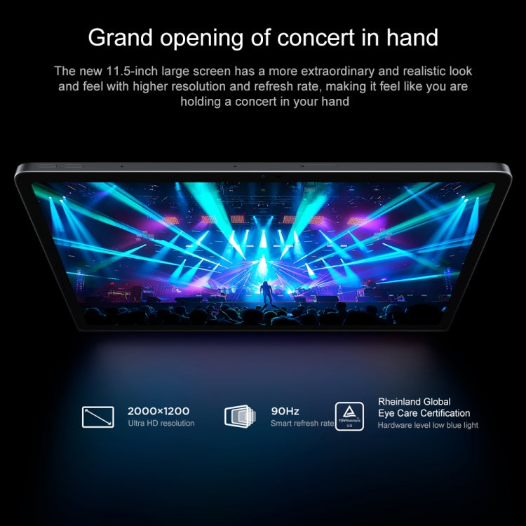 Tablet Lenovo Xiaoxin Pad Studio 11,5 polegadas WiFi, ZUI 16 MediaTek Helio G99 Octa Core, suporte a identificação facial, 8GB+128GB, 8GB+256GB