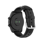 Pulseira de Couro 22mm com Fivela de Cauda Redonda, Para Ticwatch Pro 2020, Para Huawei Watch GT2E, Para Samsung Galaxy Watch 3 45mm