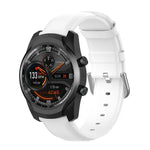 Pulseira de Couro 22mm com Fivela de Cauda Redonda, Para Ticwatch Pro 2020, Para Huawei Watch GT2E, Para Samsung Galaxy Watch 3 45mm