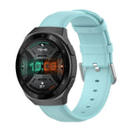 Pulseira de Couro 22mm com Fivela de Cauda Redonda, Para Ticwatch Pro 2020, Para Huawei Watch GT2E, Para Samsung Galaxy Watch 3 45mm