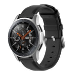Pulseira de Couro 22mm com Fivela de Cauda Redonda, Para Ticwatch Pro 2020, Para Huawei Watch GT2E, Para Samsung Galaxy Watch 3 45mm