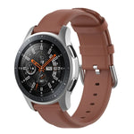 Pulseira de Couro 22mm com Fivela de Cauda Redonda, Para Ticwatch Pro 2020, Para Huawei Watch GT2E, Para Samsung Galaxy Watch 3 45mm