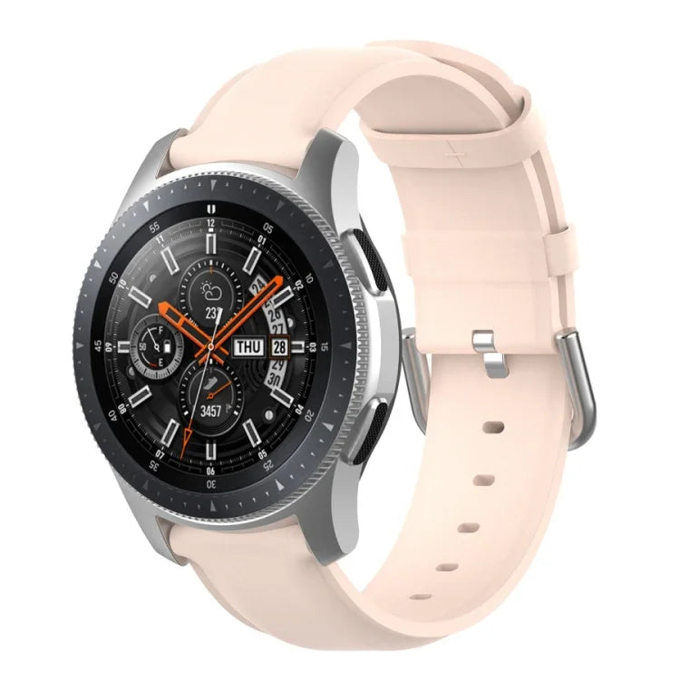 Pulseira de Couro 22mm com Fivela de Cauda Redonda, Para Ticwatch Pro 2020, Para Huawei Watch GT2E, Para Samsung Galaxy Watch 3 45mm