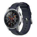 Pulseira de Couro 22mm com Fivela de Cauda Redonda, Para Ticwatch Pro 2020, Para Huawei Watch GT2E, Para Samsung Galaxy Watch 3 45mm