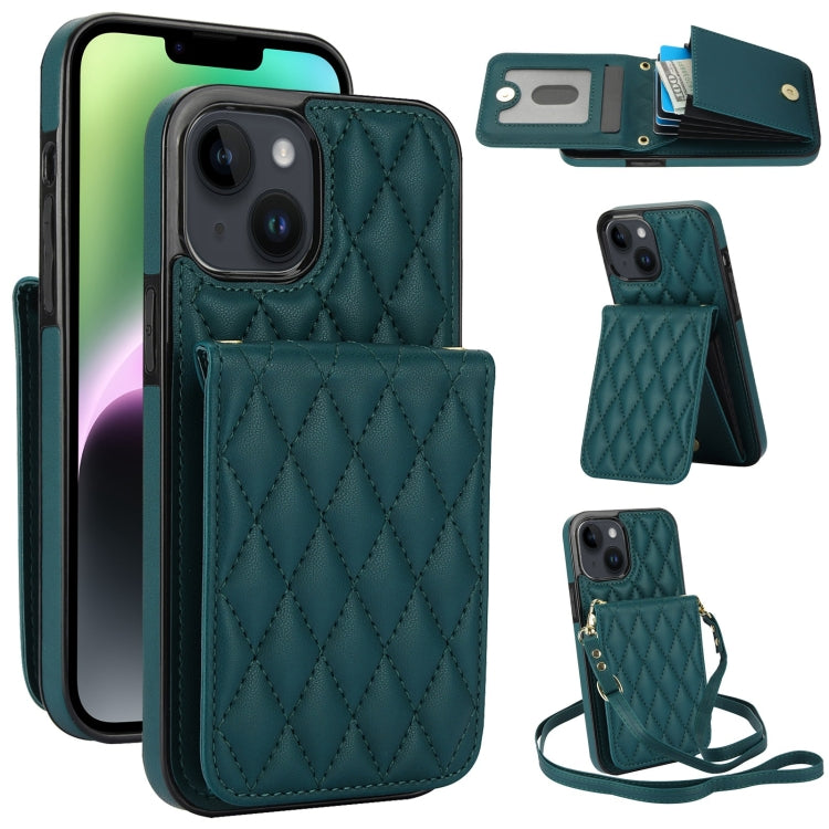 Bolsa de Cartões Rhombic com Alça Transversal e Proteção RFID para Telemóvel YM015, Para iPhone 14 Pro Max, Para iPhone 13 Pro Max, Para iPhone 13 Pro, Para iPhone 13, Para iPhone 12 / 12 Pro, Para iPhone 12 Pro Max, Para iPhone 11 Pro Max, Para iPhone 11