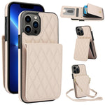 Bolsa de Cartões Rhombic com Alça Transversal e Proteção RFID para Telemóvel YM015, Para iPhone 14 Pro Max, Para iPhone 13 Pro Max, Para iPhone 13 Pro, Para iPhone 13, Para iPhone 12 / 12 Pro, Para iPhone 12 Pro Max, Para iPhone 11 Pro Max, Para iPhone 11