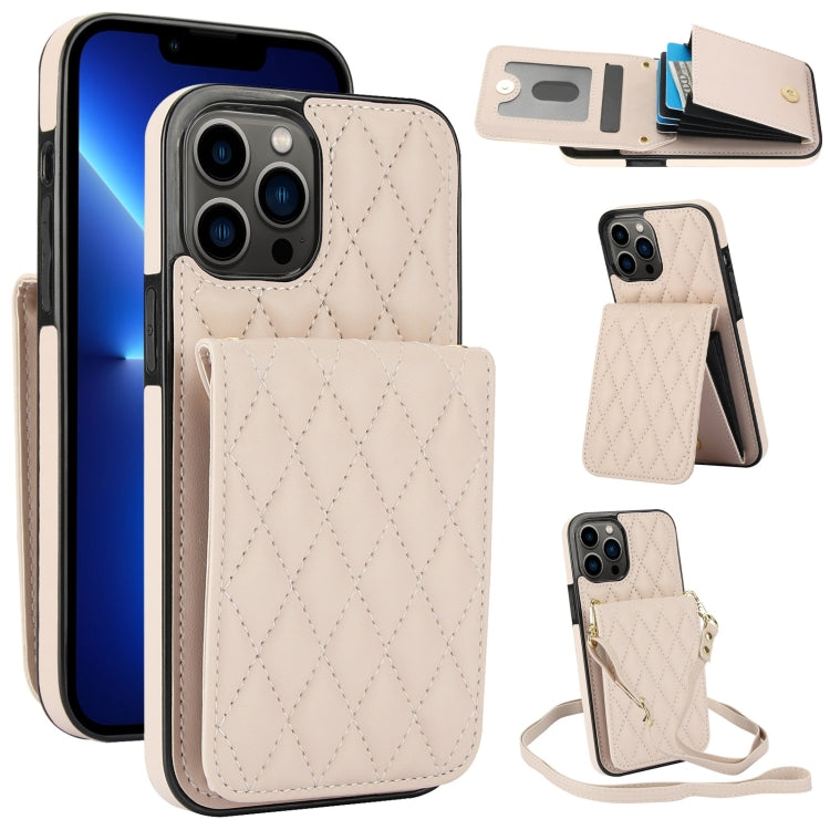 Bolsa de Cartões Rhombic com Alça Transversal e Proteção RFID para Telemóvel YM015, Para iPhone 14 Pro Max, Para iPhone 13 Pro Max, Para iPhone 13 Pro, Para iPhone 13, Para iPhone 12 / 12 Pro, Para iPhone 12 Pro Max, Para iPhone 11 Pro Max, Para iPhone 11