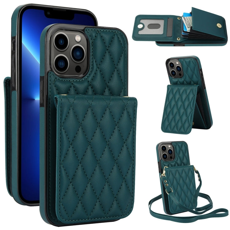 Bolsa de Cartões Rhombic com Alça Transversal e Proteção RFID para Telemóvel YM015, Para iPhone 14 Pro Max, Para iPhone 13 Pro Max, Para iPhone 13 Pro, Para iPhone 13, Para iPhone 12 / 12 Pro, Para iPhone 12 Pro Max, Para iPhone 11 Pro Max, Para iPhone 11