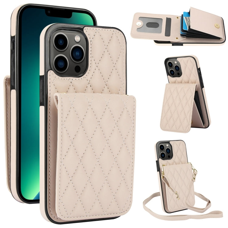 Bolsa de Cartões Rhombic com Alça Transversal e Proteção RFID para Telemóvel YM015, Para iPhone 14 Pro Max, Para iPhone 13 Pro Max, Para iPhone 13 Pro, Para iPhone 13, Para iPhone 12 / 12 Pro, Para iPhone 12 Pro Max, Para iPhone 11 Pro Max, Para iPhone 11