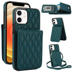 Bolsa de Cartões Rhombic com Alça Transversal e Proteção RFID para Telemóvel YM015, Para iPhone 14 Pro Max, Para iPhone 13 Pro Max, Para iPhone 13 Pro, Para iPhone 13, Para iPhone 12 / 12 Pro, Para iPhone 12 Pro Max, Para iPhone 11 Pro Max, Para iPhone 11