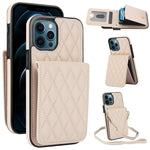 Bolsa de Cartões Rhombic com Alça Transversal e Proteção RFID para Telemóvel YM015, Para iPhone 14 Pro Max, Para iPhone 13 Pro Max, Para iPhone 13 Pro, Para iPhone 13, Para iPhone 12 / 12 Pro, Para iPhone 12 Pro Max, Para iPhone 11 Pro Max, Para iPhone 11