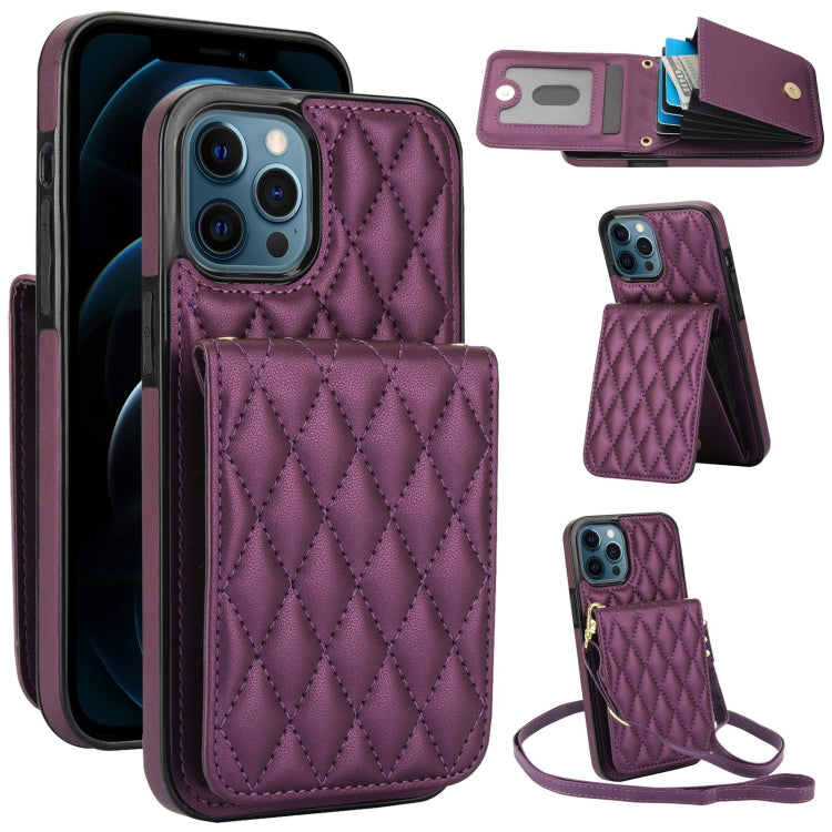 Bolsa de Cartões Rhombic com Alça Transversal e Proteção RFID para Telemóvel YM015, Para iPhone 14 Pro Max, Para iPhone 13 Pro Max, Para iPhone 13 Pro, Para iPhone 13, Para iPhone 12 / 12 Pro, Para iPhone 12 Pro Max, Para iPhone 11 Pro Max, Para iPhone 11