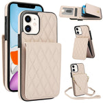 Bolsa de Cartões Rhombic com Alça Transversal e Proteção RFID para Telemóvel YM015, Para iPhone 14 Pro Max, Para iPhone 13 Pro Max, Para iPhone 13 Pro, Para iPhone 13, Para iPhone 12 / 12 Pro, Para iPhone 12 Pro Max, Para iPhone 11 Pro Max, Para iPhone 11