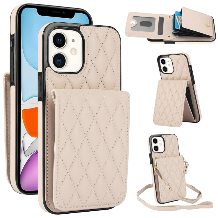 Bolsa de Cartões Rhombic com Alça Transversal e Proteção RFID para Telemóvel YM015, Para iPhone 14 Pro Max, Para iPhone 13 Pro Max, Para iPhone 13 Pro, Para iPhone 13, Para iPhone 12 / 12 Pro, Para iPhone 12 Pro Max, Para iPhone 11 Pro Max, Para iPhone 11