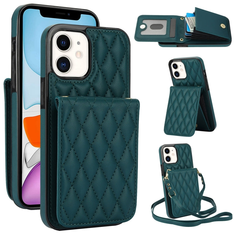 Bolsa de Cartões Rhombic com Alça Transversal e Proteção RFID para Telemóvel YM015, Para iPhone 14 Pro Max, Para iPhone 13 Pro Max, Para iPhone 13 Pro, Para iPhone 13, Para iPhone 12 / 12 Pro, Para iPhone 12 Pro Max, Para iPhone 11 Pro Max, Para iPhone 11