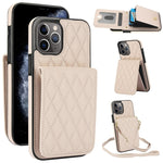 Bolsa de Cartões Rhombic com Alça Transversal e Proteção RFID para Telemóvel YM015, Para iPhone 11 Pro