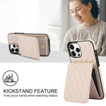 Bolsa de Cartões Rhombic com Alça Transversal e Proteção RFID para Telemóvel YM015, Para iPhone 11 Pro