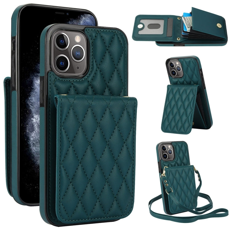 Bolsa de Cartões Rhombic com Alça Transversal e Proteção RFID para Telemóvel YM015, Para iPhone 11 Pro