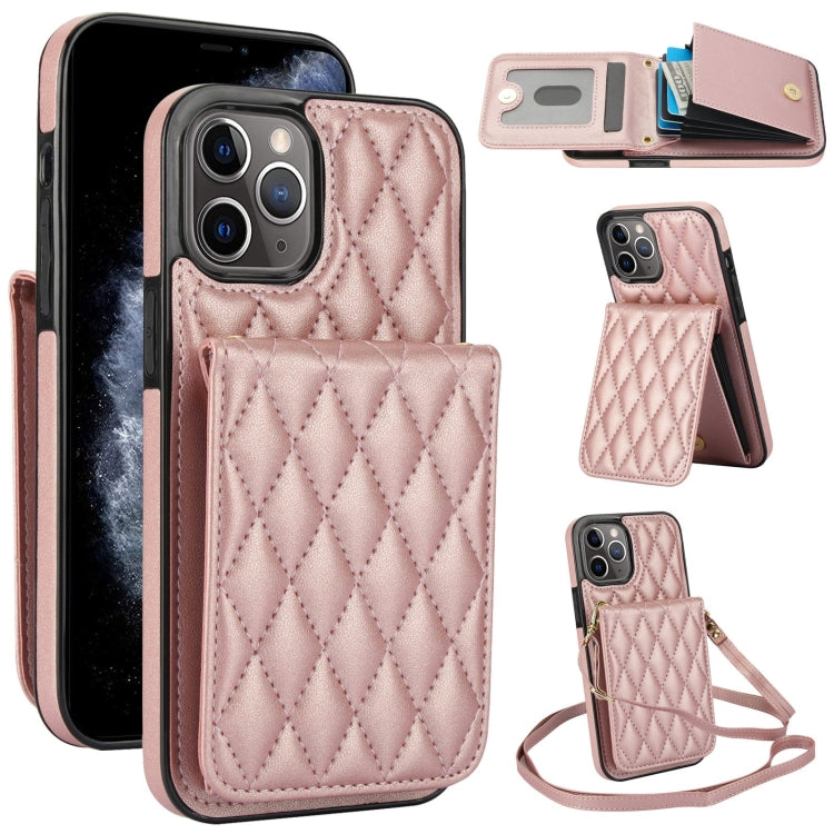 Bolsa de Cartões Rhombic com Alça Transversal e Proteção RFID para Telemóvel YM015, Para iPhone 11 Pro