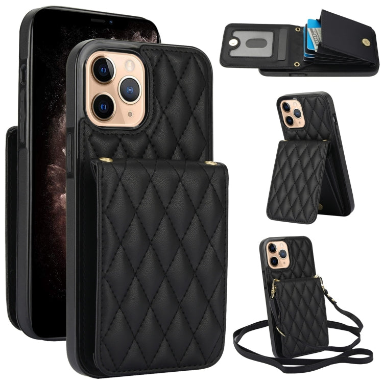 Bolsa de Cartões Rhombic com Alça Transversal e Proteção RFID para Telemóvel YM015, Para iPhone 14 Pro Max, Para iPhone 13 Pro Max, Para iPhone 13 Pro, Para iPhone 13, Para iPhone 12 / 12 Pro, Para iPhone 12 Pro Max, Para iPhone 11 Pro Max, Para iPhone 11