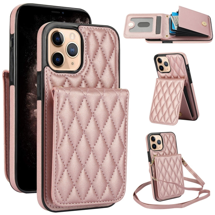 Bolsa de Cartões Rhombic com Alça Transversal e Proteção RFID para Telemóvel YM015, Para iPhone 14 Pro Max, Para iPhone 13 Pro Max, Para iPhone 13 Pro, Para iPhone 13, Para iPhone 12 / 12 Pro, Para iPhone 12 Pro Max, Para iPhone 11 Pro Max, Para iPhone 11
