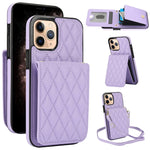 Bolsa de Cartões Rhombic com Alça Transversal e Proteção RFID para Telemóvel YM015, Para iPhone 14 Pro Max, Para iPhone 13 Pro Max, Para iPhone 13 Pro, Para iPhone 13, Para iPhone 12 / 12 Pro, Para iPhone 12 Pro Max, Para iPhone 11 Pro Max, Para iPhone 11