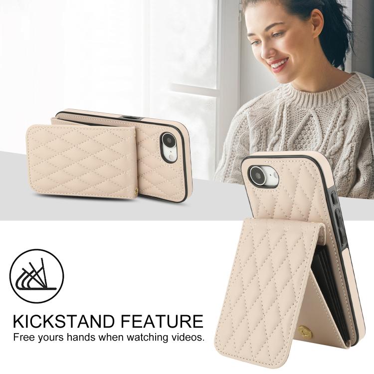 Bolsa de Cartões Rhombic com Alça Transversal e Proteção RFID para Telemóvel YM015, Para iPhone 16e / 17e, Para iPhone 17 Pro Max, Para iPhone 17 Pro, Para iPhone 17, Para iPhone Air, Para iPhone 16 Pro Max, Para iPhone 16 Pro, Para iPhone 16 Plus