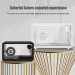 Coluna Bluetooth Transparente M8 Simples e Fashion com Subwoofer e Luz Ambiente
