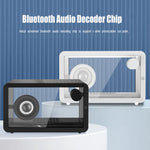 Coluna Bluetooth Transparente M8 Simples e Fashion com Subwoofer e Luz Ambiente