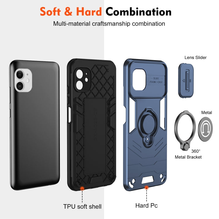 Capa para Telemóvel com Suporte de Anel Camshield, Para iPhone 11