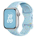 Hole Style Butterfly Buckle Camouflage Silicone Watch Band, For Apple Watch Series 10 46mm, For Apple Watch Series 10 42mm, For Apple Watch SE 2023 44mm, For Apple Watch SE 2023 40mm