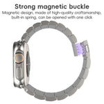 One-Bead Magnetic Buckle Titanium Metal Watch Band, For Apple Watch Series 7 41mm, For Apple Watch Series 7 45mm, For Apple Watch SE 40mm, For Apple Watch SE 44mm, For Apple Watch Series 6 40mm, For Apple Watch Series 6 44mm, For Apple Watch Series 5 4...