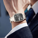 Correia de relógio em titânio puro tipo Y, para Apple Watch 42mm, para Apple Watch 38mm