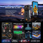 Ulefone Armor 26 Ultra Telefone Rugged, 6,78 polegadas Android 13 MediaTek Dimensity 8020 Octa Core, Rede: 5G, NFC, 12GB+512GB