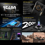 Ulefone Armor 26 Ultra Versão Walkie-Talkie Telefone Rugged, 6,78 polegadas Android 13 MediaTek Dimensity 8020 Octa Core, Rede: 5G, NFC, 12GB+512GB Versão Walkie-Talkie