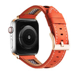 Correia de Relógio em Pele Genuína de Bezerro com Malha, Para Apple Watch 42mm, Para Apple Watch 38mm