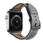 Correia de Relógio em Pele Genuína de Bezerro com Malha, Para Apple Watch 42mm, Para Apple Watch 38mm