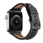 Correia de Relógio em Pele Genuína de Bezerro com Malha, Para Apple Watch 42mm, Para Apple Watch 38mm
