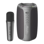 Coluna de karaoke sem fios Zealot S61M com luz rítmica RGB, microfone único, microfone duplo