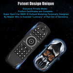 Teclado Sem Fios G7V Pro 2.4GHz Fly Air Mouse com Retroiluminação LED, Comando com Giroscópio para Android TV Box / PC, Suporta Voz Inteligente