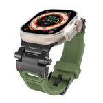 Pulseira de relógio TPU com conector em aço inoxidável, para Apple Watch Series 6 44mm, para Apple Watch Series 5 44mm