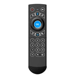 Teclado Sem Fios G21 2.4GHz Fly Air Mouse com Retroiluminação LED, Comando com Giroscópio para Android TV Box / PC, Suporta Voz Inteligente, Azul