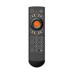 Teclado Sem Fios G21 2.4GHz Fly Air Mouse com Retroiluminação LED, Comando com Giroscópio para Android TV Box / PC, Suporta Voz Inteligente, Laranja
