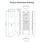 Teclado Sem Fios G21 2.4GHz Fly Air Mouse com Retroiluminação LED, Comando com Giroscópio para Android TV Box / PC, Suporta Voz Inteligente, Azul