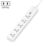 Tomada de Viagem para Casa e Escritório LDNIO SC5319 com 5 Posições e Portas USB 38W, Comprimento do Cabo: 2m, Plugue EU, Plugue UK, Plugue US