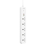 Tomada de Viagem para Casa e Escritório LDNIO SC5319 com 5 Posições e Portas USB 38W, Comprimento do Cabo: 2m, Plugue EU, Plugue UK, Plugue US