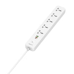 Tomada de Viagem para Casa e Escritório LDNIO SC5319 com 5 Posições e Portas USB 38W, Comprimento do Cabo: 2m, Plugue EU, Plugue UK, Plugue US