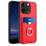 Capa para Telemóvel com Suporte de Anel Porta-Cartões R20, Para iPhone 17 Pro Max, Para iPhone 17 Pro, Para iPhone 17, Para iPhone Air, Para iPhone 15 Pro Max, Para iPhone 15 Pro, Para iPhone 15 Plus, Para iPhone 15